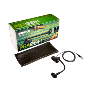 PGA98H-TQG Micrófono de condensador cardioide con clip para instrumento de viento y conector TQG de 4 pines